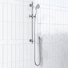 Clementine Brass Rail Shower