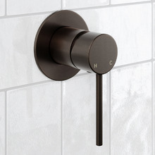 Avalon Mini Brass Shower Mixer with 80mm Backplate