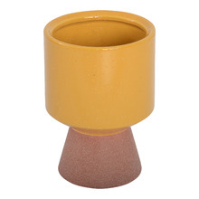 16cm Mustard Jarrah Ceramic Vase