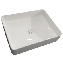 City Life Rectangular Thin Rim Ceramic Basin