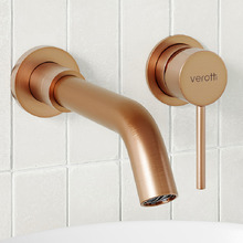 City Life Inox 190mm Basin Wall Mixer Set
