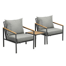 2 Seater Auburn Outdoor Chair & Side Table Set