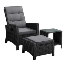 Nixon PE Rattan Outdoor Lounge Set