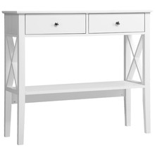 White Aldan Console Table