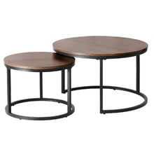2-Piece Amiel Round Nesting Coffee Table Set