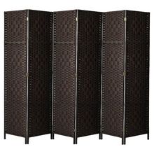 6 Panel Shyla Pine Wood Room Divider