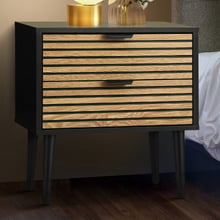 Mulville 2 Drawer Bedside Table
