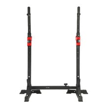 Black Adjustable Steel Squat Rack