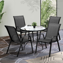 4 Seater Mirabella Round Outdoor Dining Set