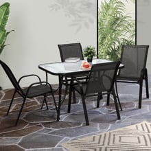 4 Seater Mirabella Rectangular Outdoor Dining Set