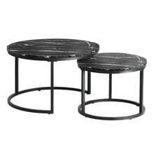 2-Piece Johan Round Nesting Coffee Table Set