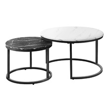 2-Piece Margaux Round Nesting Coffee Table Set