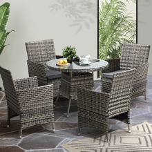4 Seater Gould Outdoor Dining Table & Chair Set