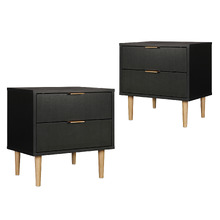 Hopkins 2 Drawer Bedside Tables (Set of 2)