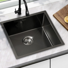 Bowen Square Stainless Steel Kitchen Sink with Strainer