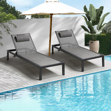Rory Textilene Sun Lounges (Set of 2)