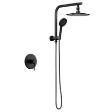 Declan Round Short Twin Shower Mixer Set