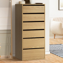 Natural Cassandra 6 Drawer Wardrobe