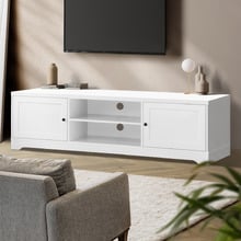 160cm White Aurora Entertainment Unit