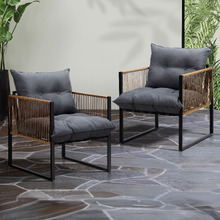 Hicks Outdoor Dining Chairs (Set of 2)