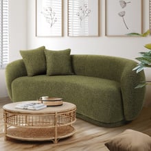 Millie 3 Seater Rounded Teddy Sofa