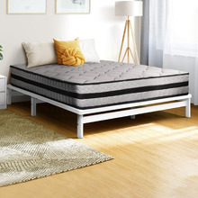White Ellisha Pine Wood Bed Base