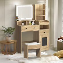 2 Piece Norina LED Dressing Table & Stool Set