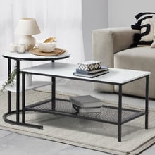 2 Piece Adrian Nesting Coffee Table Set