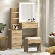 2 Piece Colorado LED Dressing Table & Stool Set