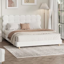 Winslow Boucle Platform Bed