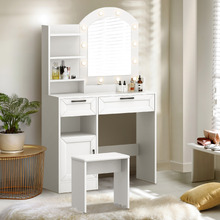 2 Piece Diana LED Dressing Table & Stool Set
