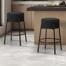 65cm Madeline Boucle Bar Stools (Set of 2)