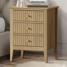 Hilda 3 Drawer Bedside Table