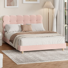 Pink Xandria Boucle Bed