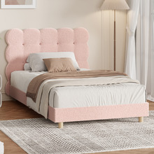 Pink Xandria Boucle Bed