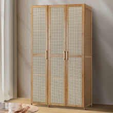 Tyro 3 Door Bamboo Wardrobe