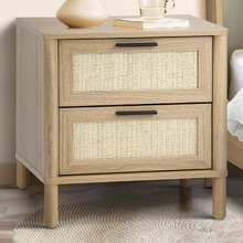 Elida Rattan Bedside Table