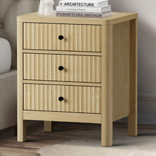 Halifax 3 Drawer Bedside Table