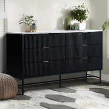 Hammond Faux Marble 6 Drawer Chest