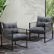 Hicks Outdoor Dining Chairs (Set of 2)