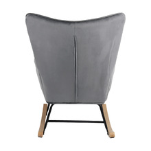 Sandy Velvet Rocking Chair