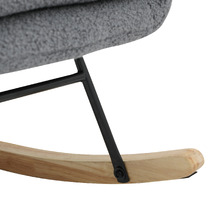 Clark Faux Sherpa Rocking Chair