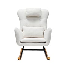Clark Faux Sherpa Rocking Chair
