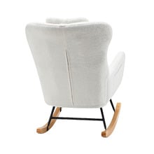 Clark Faux Sherpa Rocking Chair