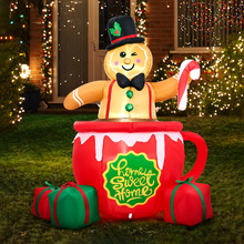 Nea Gingerbread Man LED Inflatable Christmas Decoration