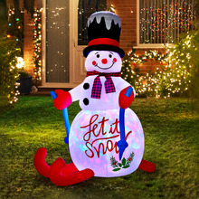 Frosty Snowman LED Inflatable Christmas Decoration