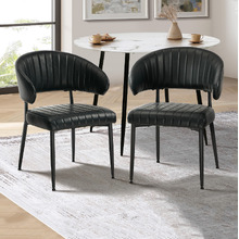 Tammy Faux Leather Dining Chairs (Set of 2)