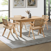 4 Seater Laurent Extendable Dining Table & Chair Set