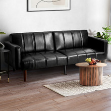 Matthew 3 Seater Single Faux Leather Sofa Bed