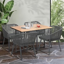 4 Seater Collins Outdoor Dining Table & Chair Set